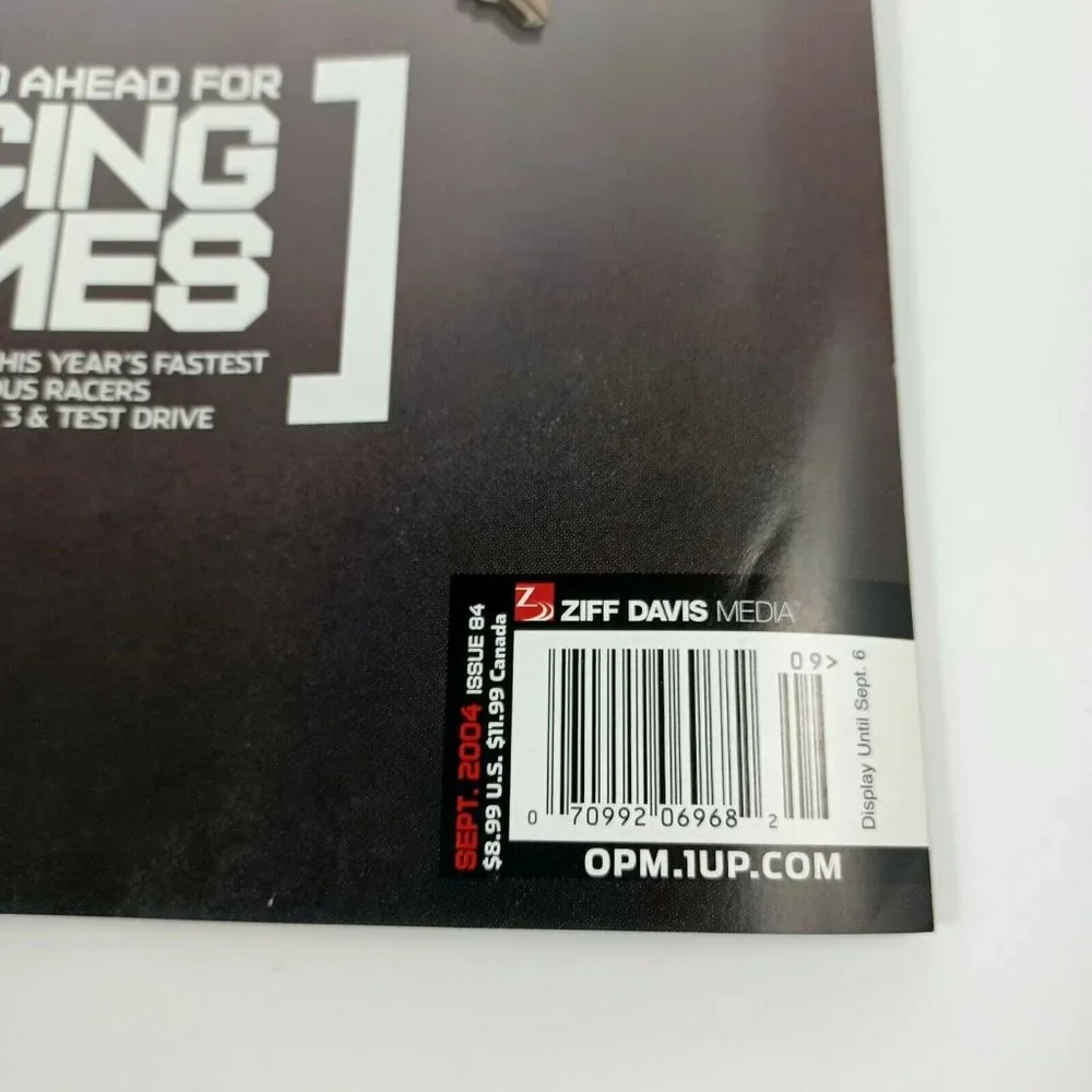 PlayStation Magazine Racing Games 04' Issue 84 INCLUDES DEMO DISC *MINOR WEAR